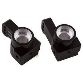 STRC SPTSTC91418-T1BK  Black ST Racing CNC Machined Aluminum Rear Hub Carriers 1 deg. Toe-in (1 pair) for Associated DR10