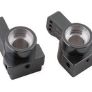STRC SPTSTC91418-T1GM  Gun Metal ST Racing CNC Machined Aluminum Rear Hub Carriers 1 deg. Toe-in (1 pair) for Associated DR10