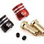 1UP Racing 1UP190436  5mm Bullet Plugs w/ Black & Red Heatsink Grips