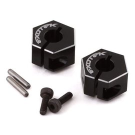 Exotek Racing EXO1989  Exotek TLR 22 Drag Racing Wide Clamping Rear Hex (Black) (2) (8mm)