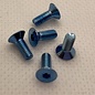 MRC Hobbies Products MRCHW-FHCSM3x8BLUE  M3 x 8mm Blue Steel Flat Head Countersunk (5)
