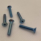 MRC Hobbies Products MRCHW-FHCSM3x16BLUE  M3 x 16mm Blue Steel Flat Head Countersunk (5)