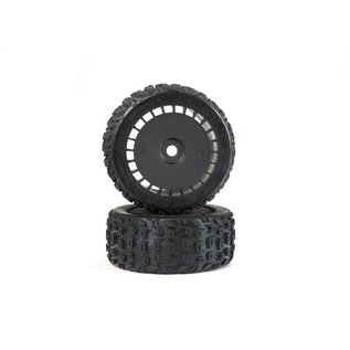 Arrma ARA550097  Black dBoots Katar T Belted 6S Tire Set (2)