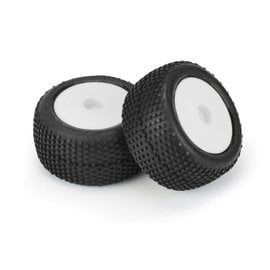 Proline Racing PRO10177-13  1/18 White Hole Shot Mini 8mm Pre-Mounted Tires (2) Mini-T