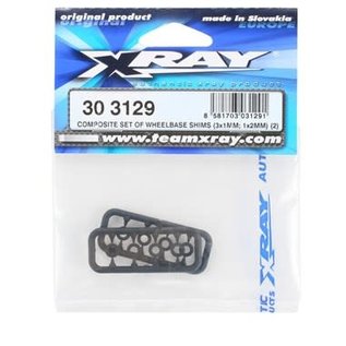 Xray XRA303129  Composite Wheelbase Shims (8)