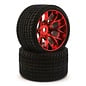 SWEEP C1001RC  Red Road Crusher Monster Truck 17mm Belted Tire (2)
