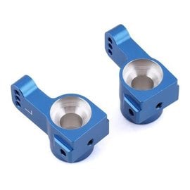 STRC SPTSTC91418-T0B  Blues ST Racing CNC Machined Aluminum Rear Hub Carriers 0 deg. Toe-in (1 pair) for Associated DR10