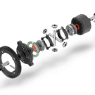 Xray XRA365101  	 XRAY XB4 Active Differential - Center - Set