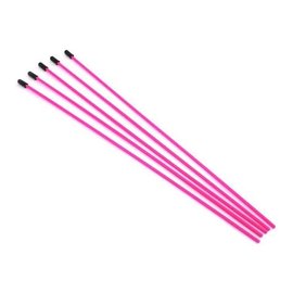 Protek RC PTK-8351  ProTek RC Antenna Tube w/Caps (Flo Pink) (5)