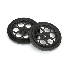 Proline Racing PRO2803-03  Black Showtime Front Runner 2.2"/2.7" Front Drag Wheels (2)