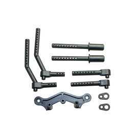 Mugen Seiki MUGA2416A  Bumper & Body Mount Parts: MTC3/MTC2R/MTC2/2FWD