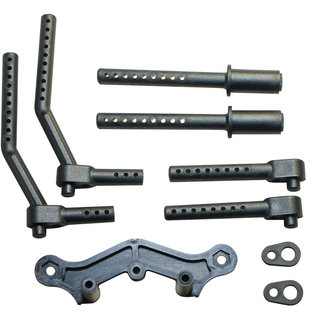 Mugen Seiki MUGA2416A  Bumper & Body Mount Parts: MTC3/MTC2R/MTC2/2FWD