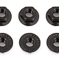 Team Associated ASC91738  Wheel Nuts, M4, Serrated, flanged, black steel