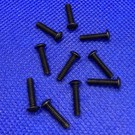 MRC Hobbies Products MRCHW-BHSS  4-40 x 1/2" Black Stainless Steel 18-8 Button Head 1/16" Hex Drive (10)