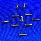 MRC Hobbies Products MRCHW-FHCSBR  M3 x 12mm Brass Flat Head Countersunk 2.0mm Hex Drive (10)