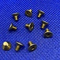 MRC Hobbies Products MRCHW-FHCSBR  M3 x 5mm Brass Flat Head Countersunk 2.0mm Hex Drive (10)