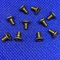 MRC Hobbies Products MRCHW-FHCSBR  M3 x 6mm Brass Flat Head Countersunk 2.0mm Hex Drive (10)