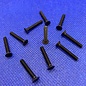 MRC Hobbies Products MRCHW-FHCS  M3 x 20mm Black Steel Flat Head Countersunk 2.0mm Hex Drive (10)