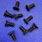 MRC Hobbies Products MRCHW-FHCS  M4 x 10mm Black Steel Flat Head Countersunk 2.5mm Hex Drive (10)