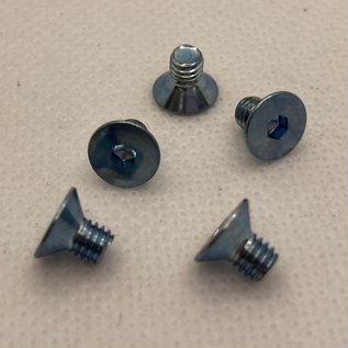 MRC Hobbies Products MRCHW-FHCS  M4 x 6mm Blue Steel Flat Head Countersunk 2.5mm Hex Drive (5)