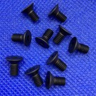 MRC Hobbies Products MRCHW-FHCS  M4 x 8mm Black Steel Flat Head Countersunk 2.5mm Hex Drive (10)