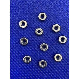MRC Hobbies Products MRCHW-NUTSS  M2.5 x 3.8mm Stainless Steel 18-8 Locknut - Nylon (10)