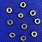 MRC Hobbies Products MRCHW-NUTSS  M2.5 x 3.8mm Stainless Steel 18-8 Locknut - Nylon (10)