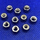 MRC Hobbies Products MRCHW-NUTSS  M4 x 5mm Stainless Steel 18-8 Locknut - Nylon (10)
