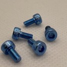 MRC Hobbies Products MRCHW-SH  M3 x 6mm Blue Steel Socket Head Full Thread 2.5mm Hex Drive (5)