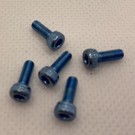 MRC Hobbies Products MRCHW-SH  M3 x 8mm Blue Steel Socket Head Full Thread 2.5mm Hex Drive (5)