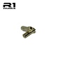 R1wurks 020144  R1-5MMx14PLUG  R1 Wurks - Gold 5mm X 14mm Low Profile Bullet Plugs (2)
