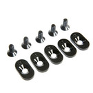 TLR / Team Losi LOS252099  Black Engine Mount Insert & Screws,18T(5): 5ive-T 2.0