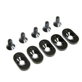 TLR / Team Losi LOS252100  Black Engine Mount Insert & Screws,18.5T(5): 5ive-T 2.0