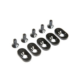 TLR / Team Losi LOS252101  Black Engine Mount Insert & Screws,19T(5): 5ive-T 2.0