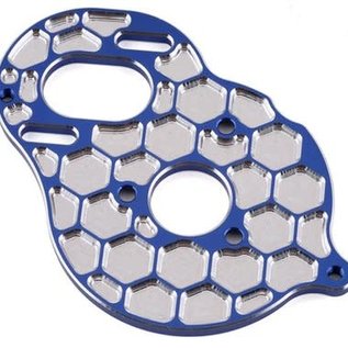 J Concepts JCO2910-1  (BLUE)  JConcepts DR10/SR10 +2 Aluminum "Honeycomb" Motor Plate