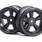 HPI HPI3821  Black 31mm Vintage 5-Spoke Wheels  (6mm Offset) (2) VTA