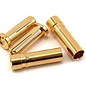 Protek RC PTK-5024  ProTek RC 5.0mm "Super Bullet" Solid Gold Connectors (2 Male/2 Female)
