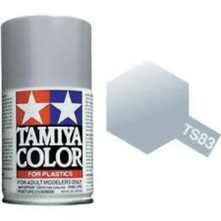Tamiya TAM85083  TS-83 Metallic Silver Lacquer Spray Paint (100ml)