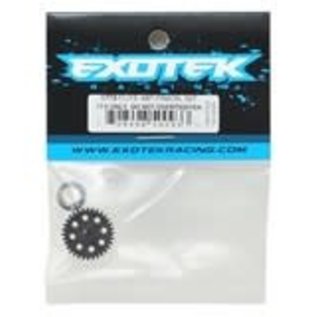 Exotek Racing EXO1773  48P 32T Black Flite Pinion Gear POM w/ Alloy Collar