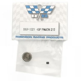 Robinson Racing RRP1021  48P 21T Steel Pinion Gear 1/8" or 3.17mm Bore