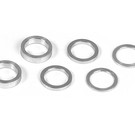 Xray XRA375090  Set of Aluminum 1/4" Axle Shims (0.5mm, 1.0mm, 2.0mm) - Silver