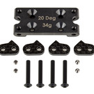 Team Associated ASC91899  Factory Team Bulkhead Set, 20 deg, steel