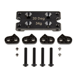 Team Associated ASC91899  Factory Team Bulkhead Set, 20 deg, steel
