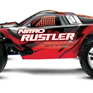 Traxxas TRA44096-3 Red Nitro Rustler w/ TSM RTR