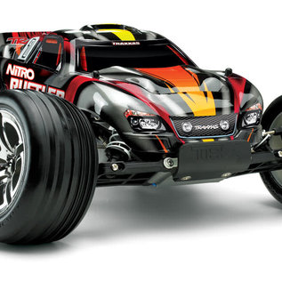 Traxxas TRA44096-3 Red Nitro Rustler w/ TSM RTR