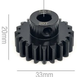 MRC Hobbies Products MRCS20  20T MOD 1.5 Chromium Steel w/8mm Bore