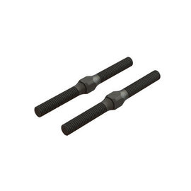 Arrma ARA330542  Steel Turnbuckle, M4 x 48mm, Black (2)