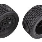 Team Associated ASC71195  SR10 Rear Wheels w/ Street Stock Tires, Mounted