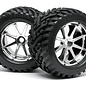 HPI HPI4727  Goliath Tires on Chrome Blast Wheels Savage X (2)