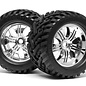 HPI HPI4728  Goliath Tires on Chrome Tremor Wheels Savage X (2)
